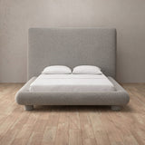 Boucle Pewter — Full Height Headboard