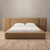 Boucle Toffee — Extended Headboard
