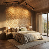 Cubbyhole Wood Mosaic Wall Panel
