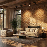 Cubbyhole Wood Mosaic Wall Panel