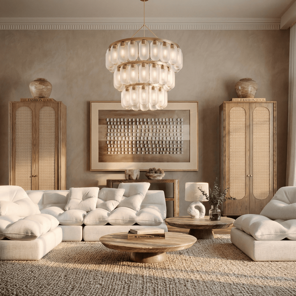 Cadence Three-Tier Chandelier — lifestyle