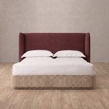 Linen Blend Burgundy — Standard