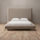 Boucle Taupe — Full Height Headboard