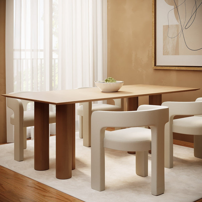 Post-Legged Contemporary Dining Table