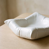 Close-up of the Pillow Ree Bowl ruched pillow form