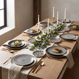 Euclid Plate Collection styled in a fine-dining tablescape