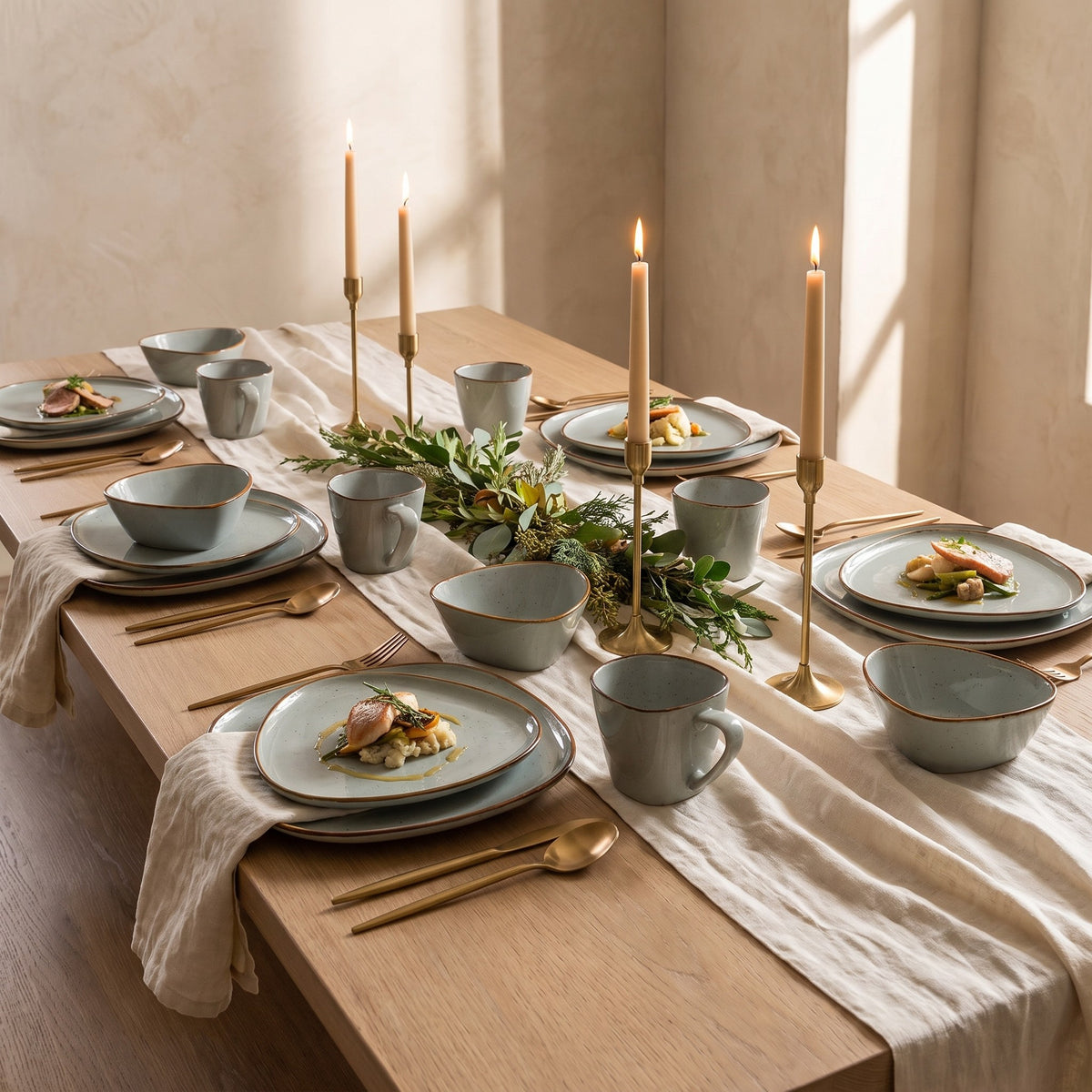 Diamond Dinnerware Set (12 Piece Set) — lifestyle