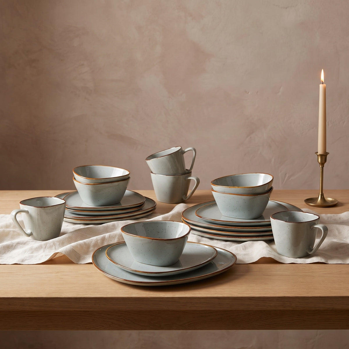 Diamond Dinnerware Set (12 Piece Set) — lifestyle