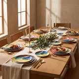 Picasso Plate Collection styled in a fine-dining tablescape
