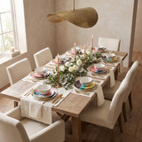 Picasso Plate Collection styled in a warm dining room