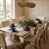 Spritz Irregular Dinnerware Set styled in a warm dining room