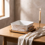 The European Serving Bowl (White) range shown together