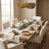 Seoul Straw styled in a warm dining room