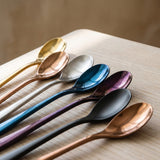 Close-up of the Dubai Dessert Spoon iridescent finishes