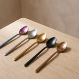 Close-up of the Granada Coffee Spoon iridescent finishes
