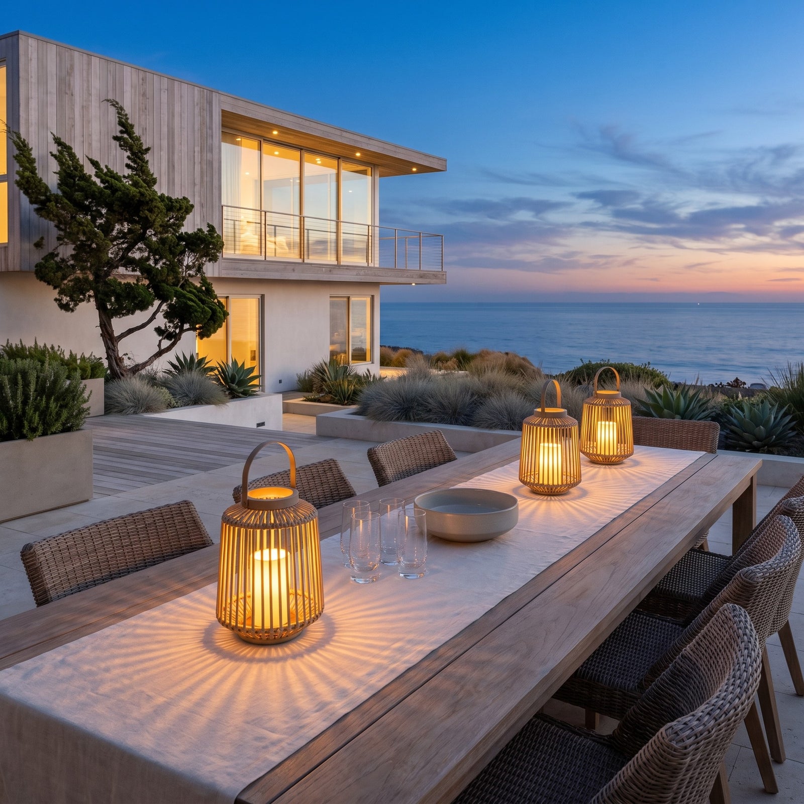 Sora Weave Lantern — Solar Outdoor Light | Articture