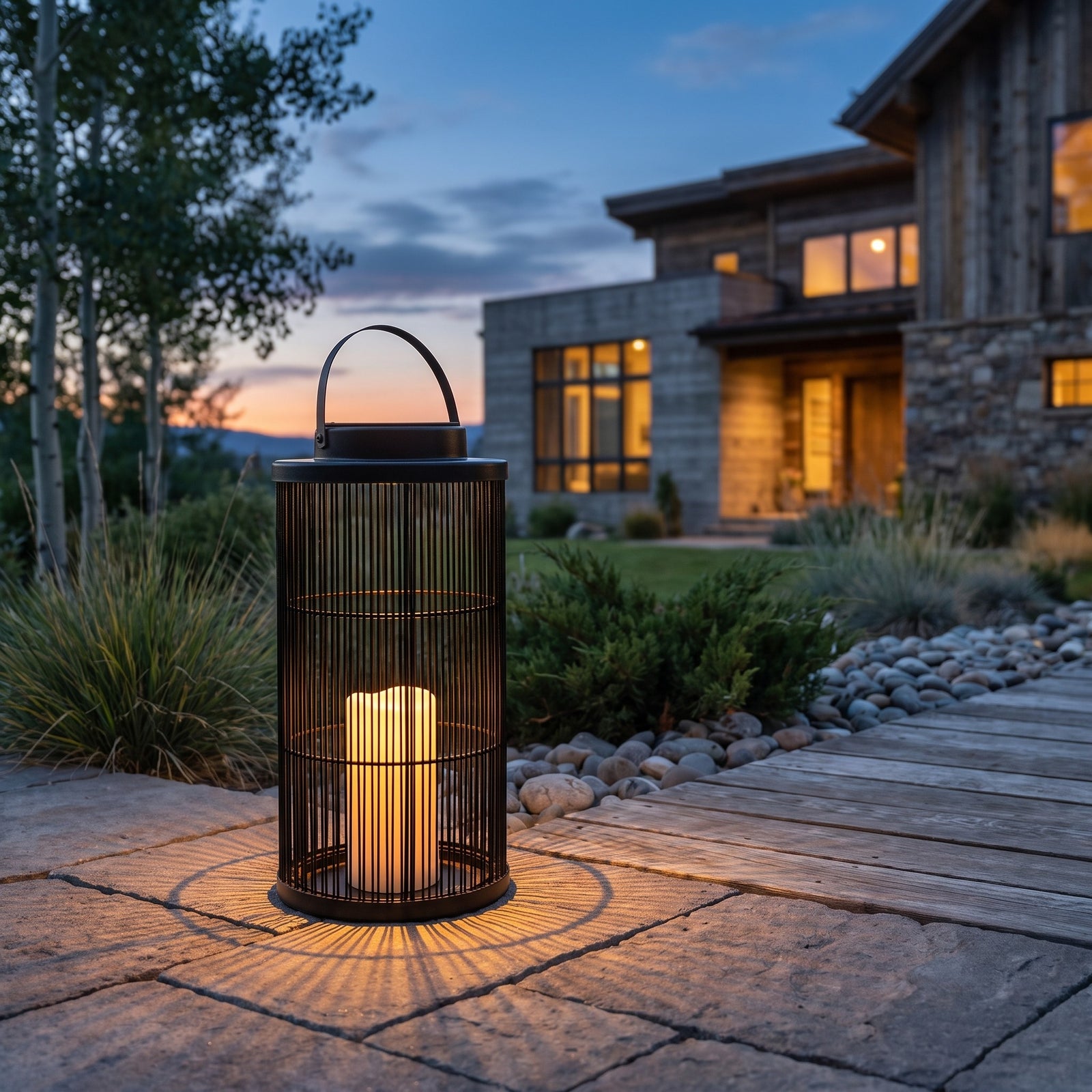 Sora Weave Lantern — Solar Outdoor Light | Articture