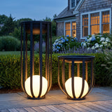 The Flower Pot Lamp shown in both sizes together