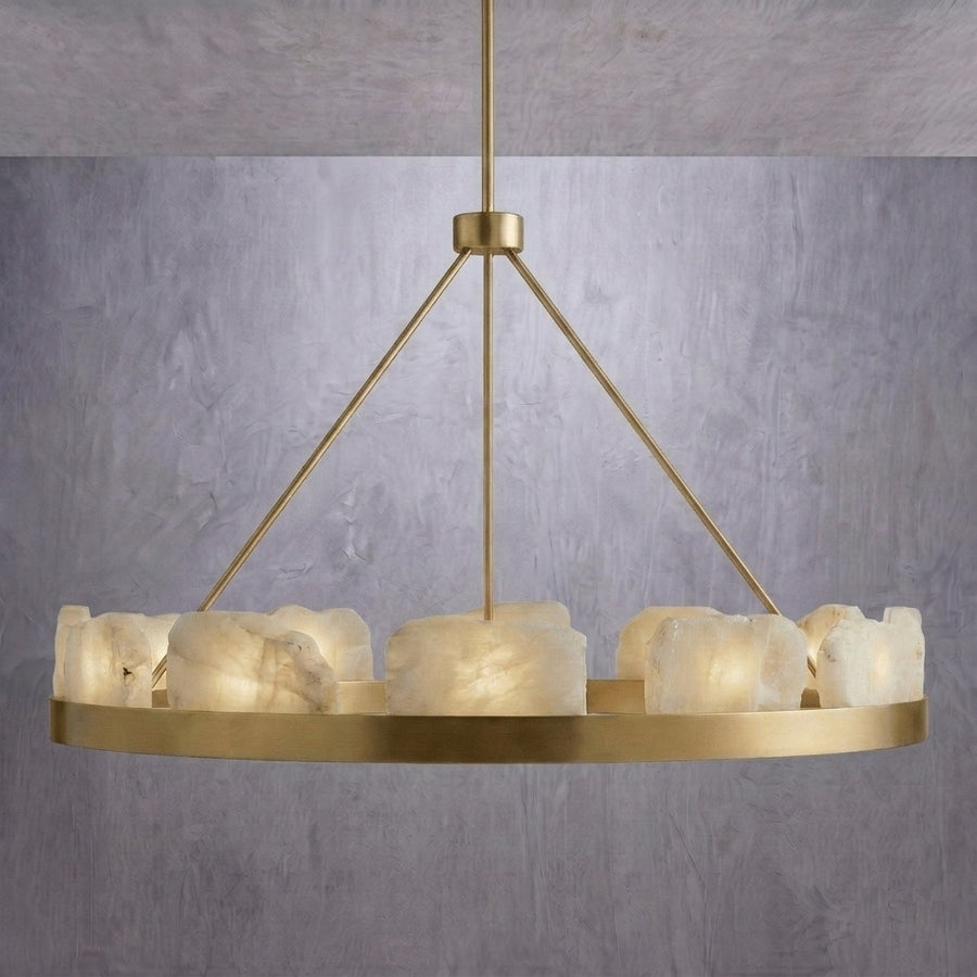 Relic Stone Round Chandelier — dimensions