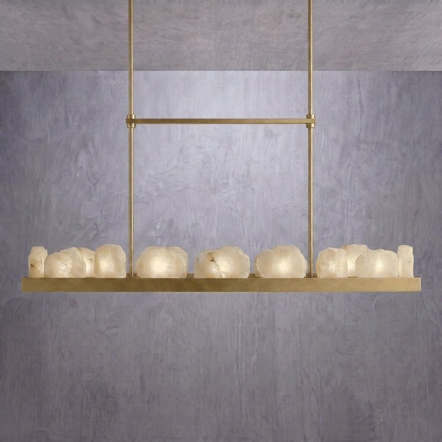 Relic Stone Rectangular Chandelier — dimensions