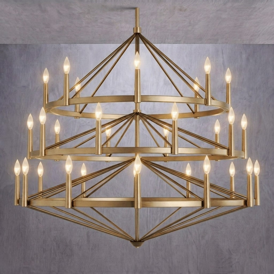 Regent Three-Tier Chandelier — dimensions