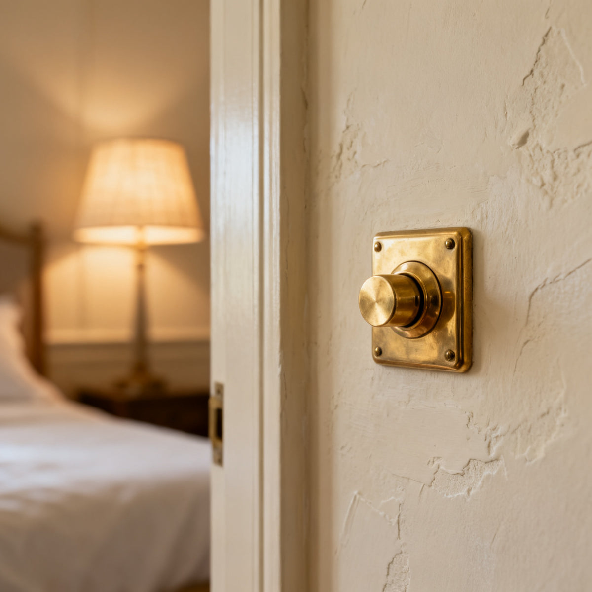 Brass 3-Way Rotary Dimmer Switch (1-5 Gang) — lifestyle