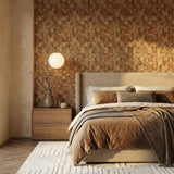 Cubbyhole Wood Mosaic Wall Panel