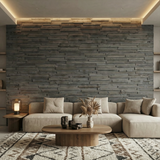 Riko 3D Wood Wall Panel - Grey Tones (Set of 4 or 12)