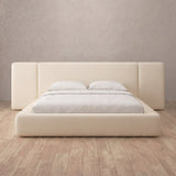 Performance Leather Cream — Extended Headboard