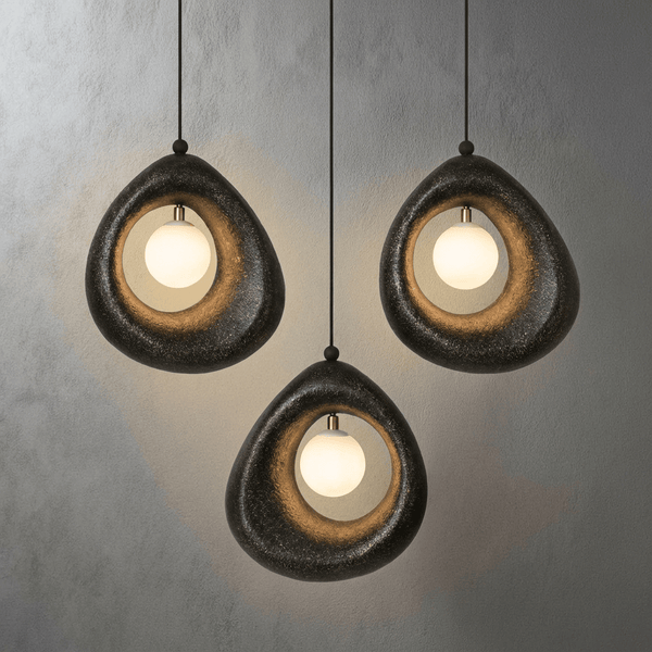 Circular Wabi Sabi Pendant Light