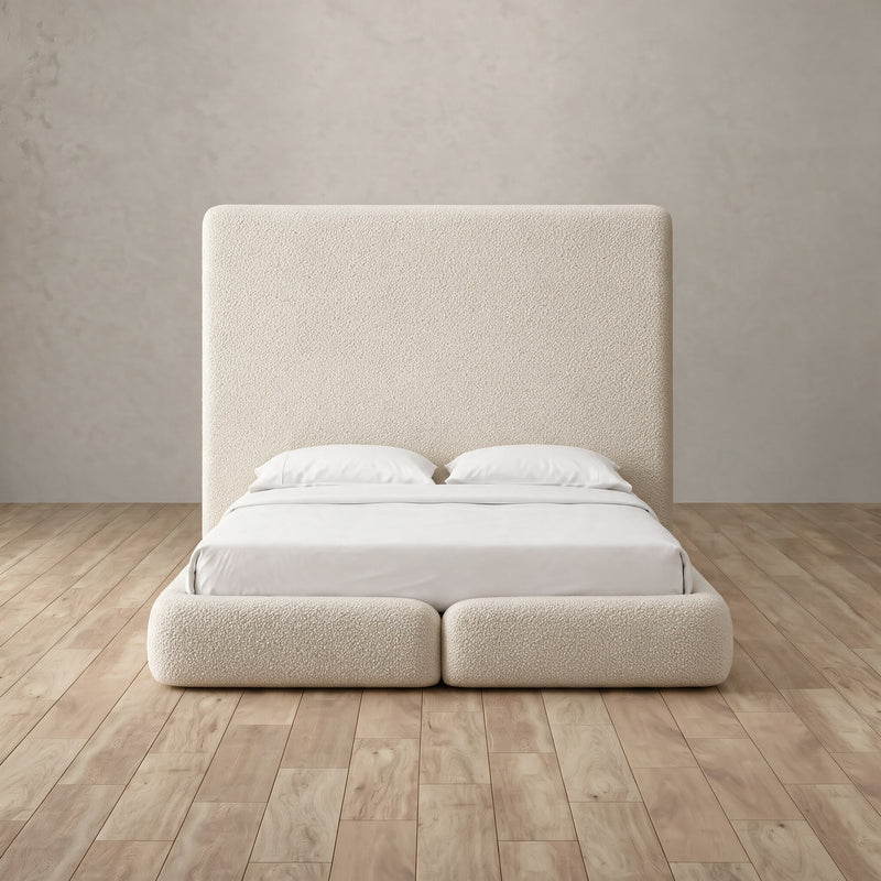 Nolan Bed — Boucle Cream