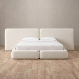 Boucle Off White — Extended Headboard