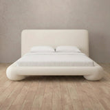 Performance Leather Off White — Full Height Headboard