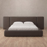 Performance Leather Truffle — Extended Headboard