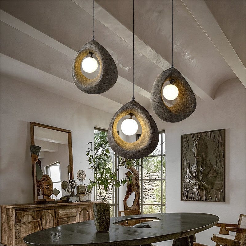 Circular Wabi Sabi Pendant Light Articture