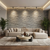 Haku 3D Wood Wall Panel - Brown/Grey Tones (Set of 4 or 12)