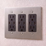 Stainless Steel::3 Gang::USB-C