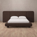 Linen Blend Espresso — Extended Headboard