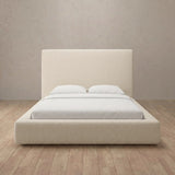Linen Blend Cream — Full Height Headboard
