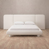 Performance Leather Off White — Extended Headboard
