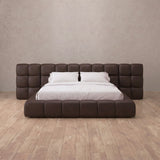 Performance Leather Espresso — Extended Headboard