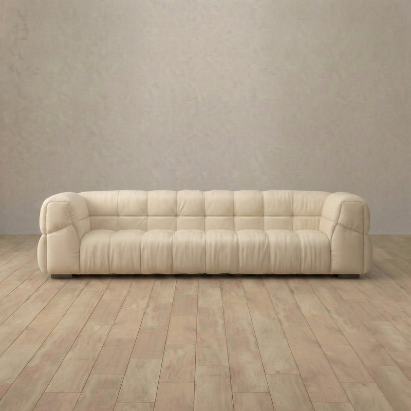 Puff Sofa 3 Seater (96") — Cream