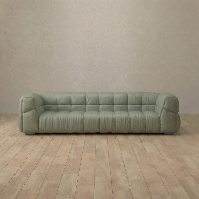 Puff Sofa 3 Seater (96") — Sage