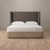 Performance Leather Truffle — Full Height Headboard