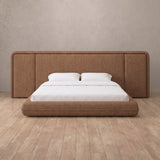 Linen Blend Cognac — Extended Headboard