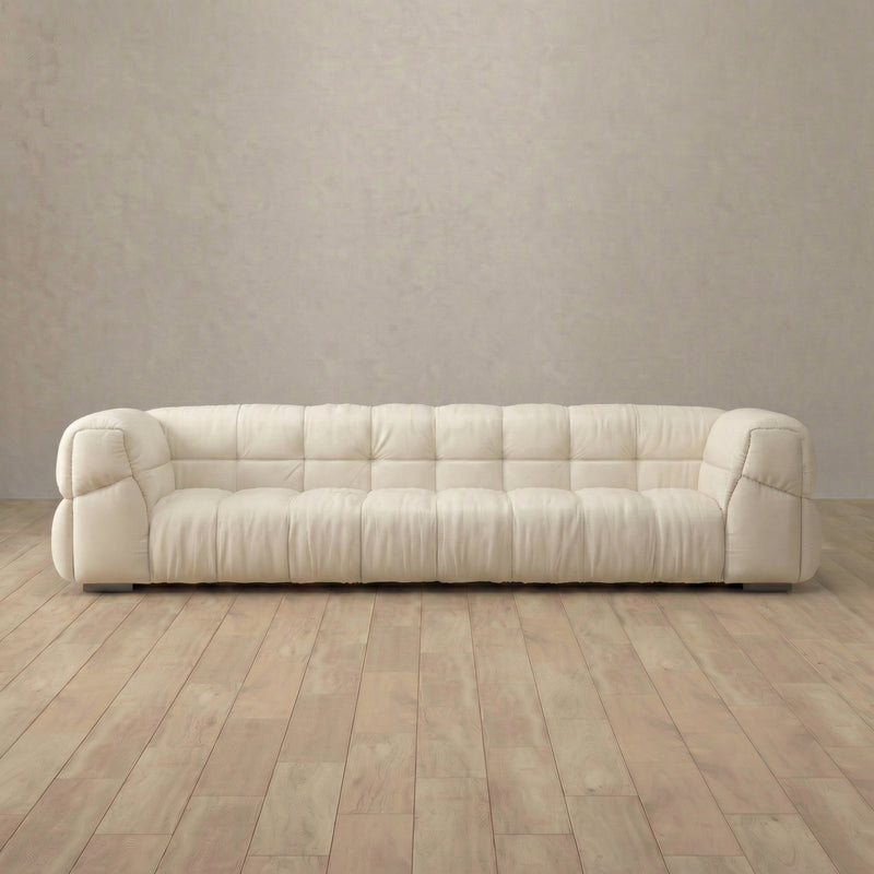 Puff Sofa 3 Seater (118") — Ivory