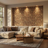 Rubix 3D Wood Wall Panel - Brown Tones (Set of 4 or 12)