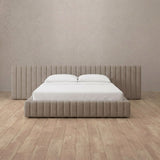 Linen Blend Taupe — Extended Headboard