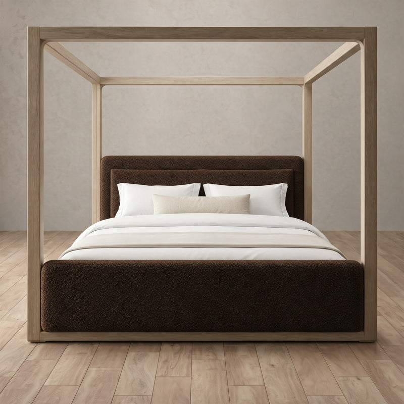 Lido Bed — Boucle Espresso