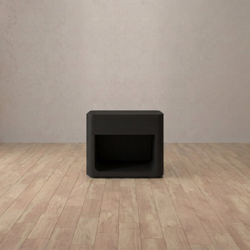 Modena Nightstand — Black Oak
